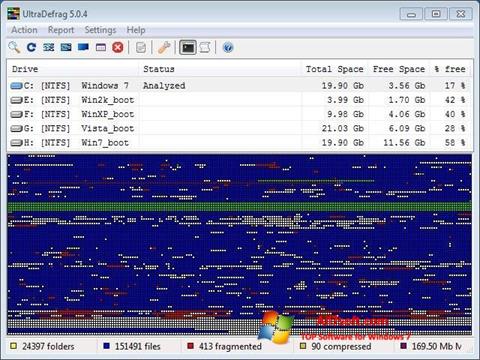 Screenshot UltraDefrag Windows 7