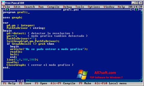 Screenshot Free Pascal Windows 7