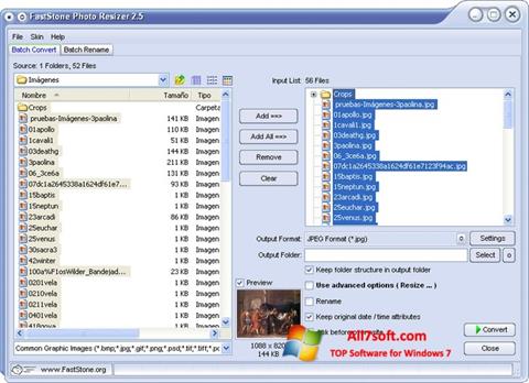 Screenshot FastStone Photo Resizer Windows 7