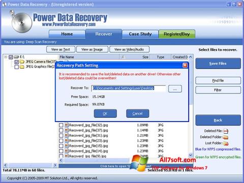 Screenshot Power Data Recovery Windows 7