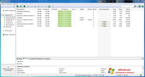 Screenshot uTorrent Windows 7