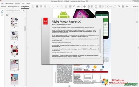 Screenshot Adobe Acrobat Reader DC Windows 7
