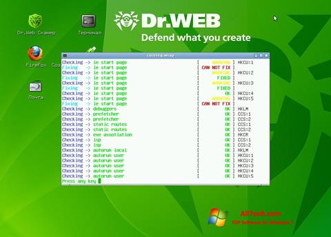 Screenshot Dr.Web LiveCD Windows 7
