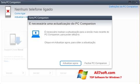 Screenshot Sony PC Companion Windows 7