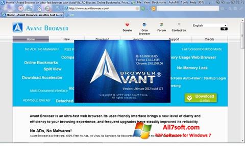 Screenshot Avant Browser Windows 7
