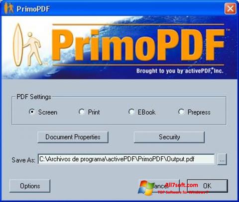 Screenshot PrimoPDF Windows 7