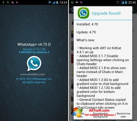 Screenshot WhatsApp Plus Windows 7