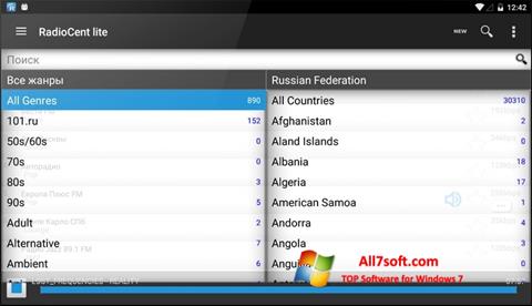 Screenshot Radiocent Windows 7
