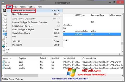 Screenshot Unassociate File Types Windows 7